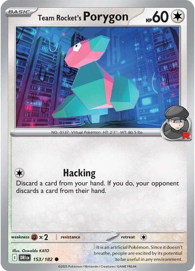 Team Rocket's Porygon (SV10: Destined Rivals) Near Mint - Nick Nack's Full Frontal Attack