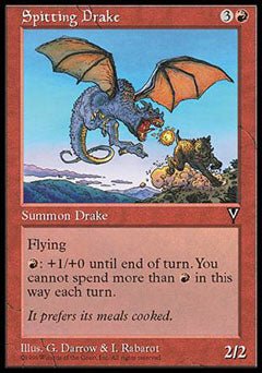 Spitting Drake (Visions) Light Play - Nick Nack's Full Frontal Attack