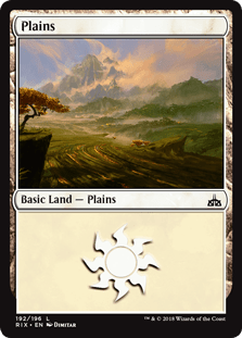 Plains (Rivals of Ixalan) Near Mint - Nick Nack's Full Frontal Attack