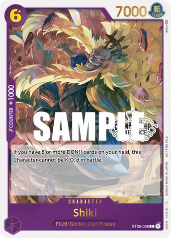 Shiki (Store Championship Participation Pack Vol. 2) [One Piece Promotion Cards]