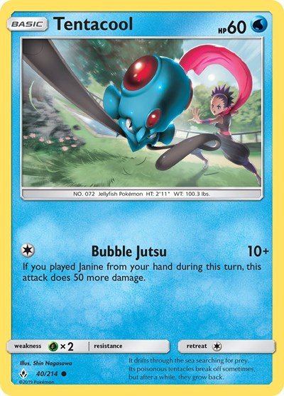 Tentacool (SM - Unbroken Bonds) Near Mint - Nick Nack's Full Frontal Attack