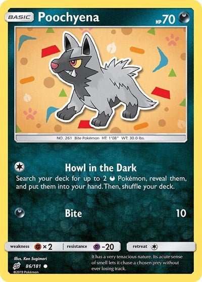 Poochyena (SM - Team Up) Near Mint - Nick Nack's Full Frontal Attack