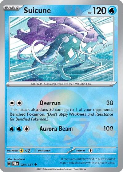 Suicune (Poke Ball Pattern) (SV: Prismatic Evolutions) Near Mint Holofoil