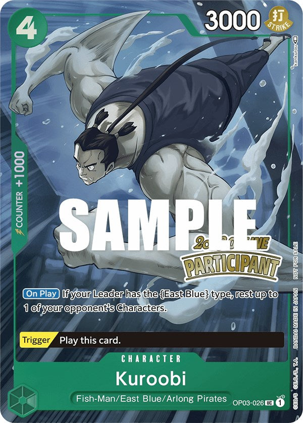 Kuroobi (Online Regional 2023) [Participant] [One Piece Promotion Cards]