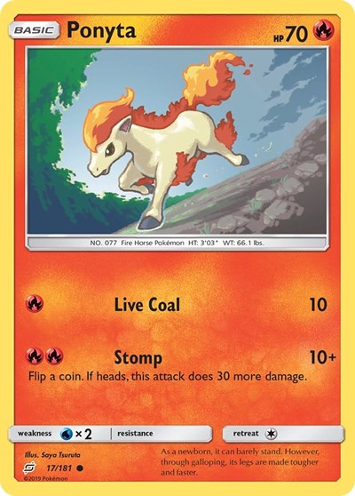 Ponyta (SM - Team Up) Near Mint