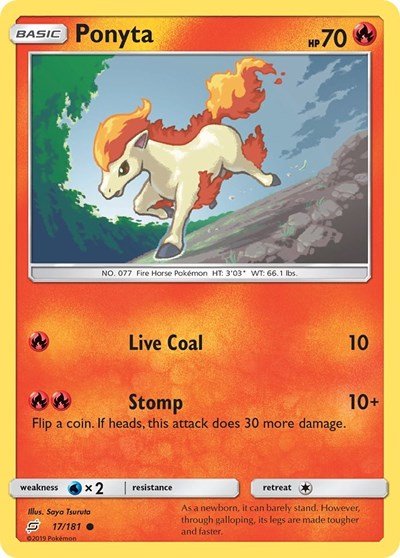 Ponyta (SM - Team Up) Near Mint - Nick Nack's Full Frontal Attack