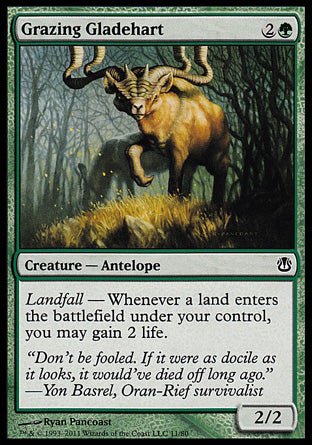 Grazing Gladehart (Duel Decks: Ajani vs Nicol Bolas) Near Mint - Nick Nack's Full Frontal Attack