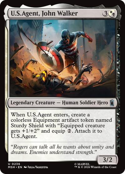 U.S.Agent, John Walker (Marvel Super Heroes) Near Mint - Nick Nack's Full Frontal Attack