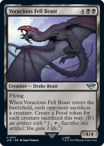 Voracious Fell Beast (Universes Beyond: The Lord of the Rings: Tales of Middle-earth) Near Mint - Nick Nack's Full Frontal Attack