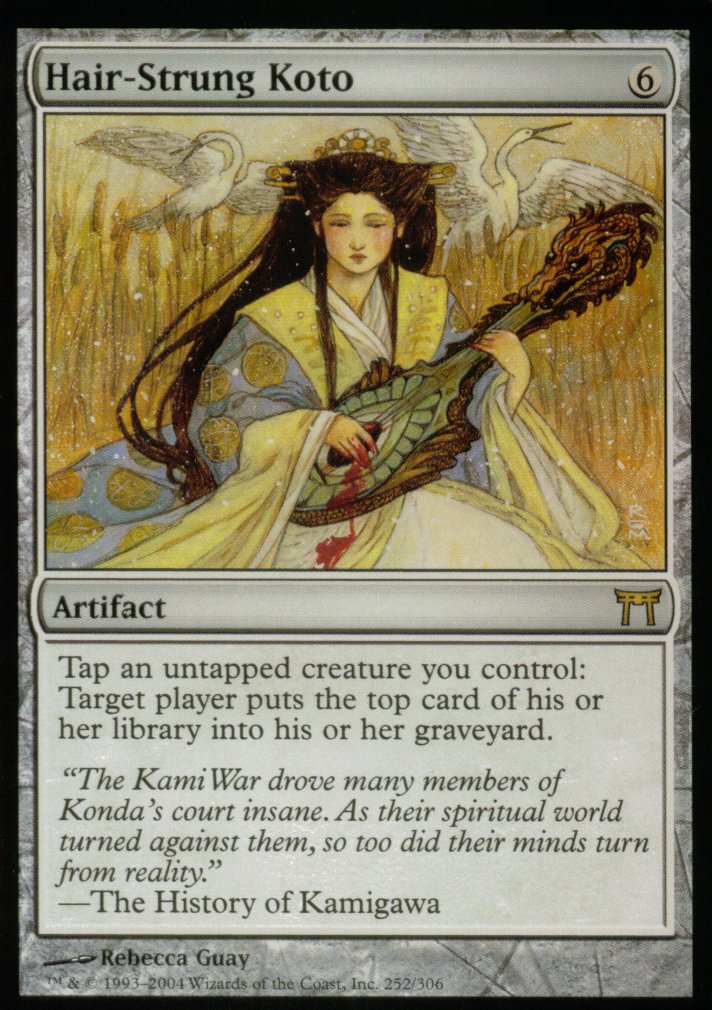 Hair-Strung Koto (Champions of Kamigawa) Damaged / Poor