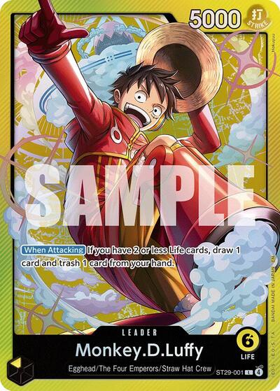 Monkey.D.Luffy (001) (Starter Deck 29: Egghead) Near Mint Foil