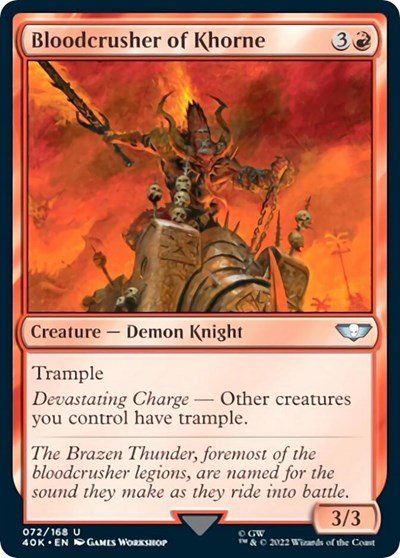 Bloodcrusher of Khorne (Universes Beyond: Warhammer 40K) Near Mint - Nick Nack's Full Frontal Attack