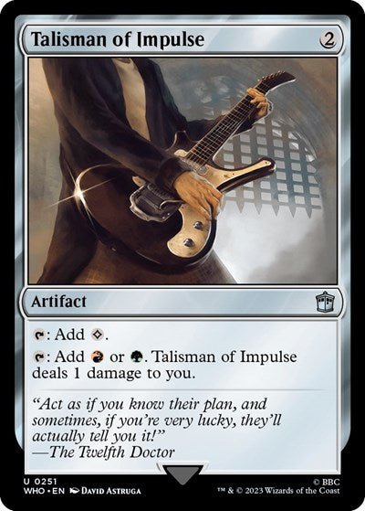 Talisman of Impulse (Universes Beyond: Doctor Who) Near Mint Foil - Nick Nack's Full Frontal Attack