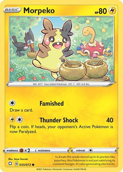 Morpeko (035) (Shining Fates) Near Mint - Nick Nack's Full Frontal Attack
