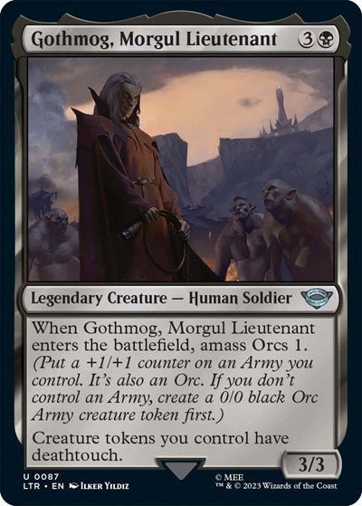Gothmog, Morgul Lieutenant (Universes Beyond: The Lord of the Rings: Tales of Middle-earth) Near Mint - Nick Nack's Full Frontal Attack