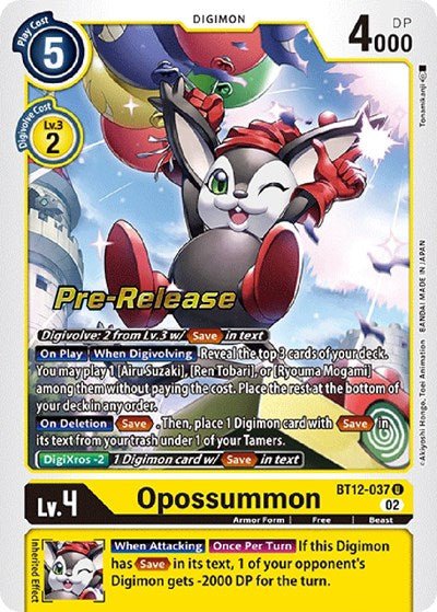 Opossummon (Across Time Pre - Release Cards) Near Mint Foil - Nick Nack's Full Frontal Attack