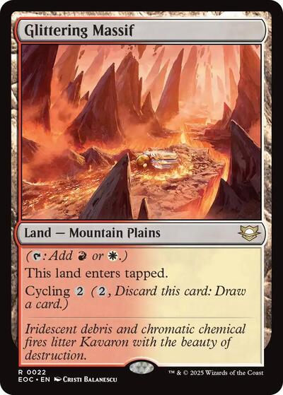 Glittering Massif (Commander: Edge of Eternities) Near Mint - Nick Nack's Full Frontal Attack
