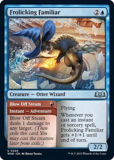 Frolicking Familiar (Wilds of Eldraine) Near Mint - Nick Nack's Full Frontal Attack