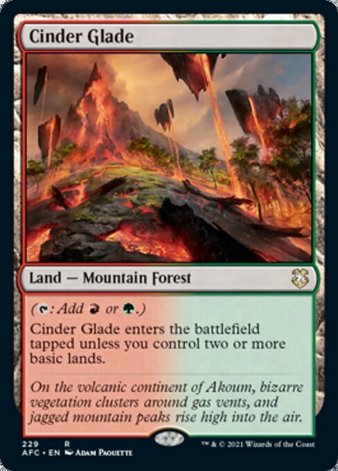 Cinder Glade (Commander 2021 Forgotten Realms) Near Mint - Nick Nack's Full Frontal Attack