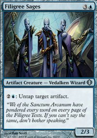Filigree Sages (Shards of Alara) Light Play - Nick Nack's Full Frontal Attack