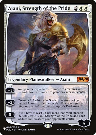 Ajani, Strength of the Pride (The List) Near Mint - Nick Nack's Full Frontal Attack