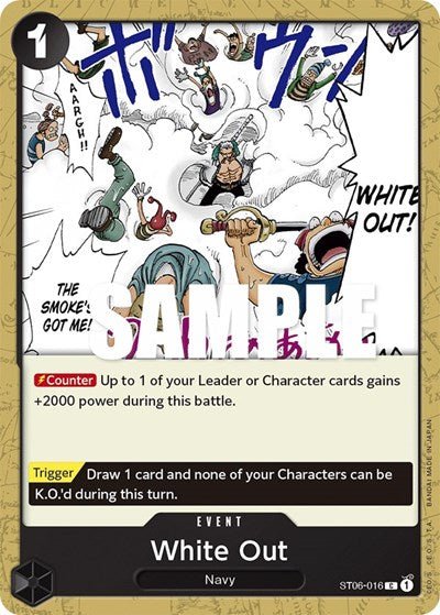 White Out (Starter Deck 6: Absolute Justice) Near Mint - Nick Nack's Full Frontal Attack