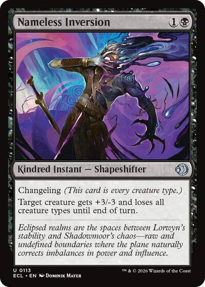 Nameless Inversion (Lorwyn Eclipsed) Near Mint - Nick Nack's Full Frontal Attack