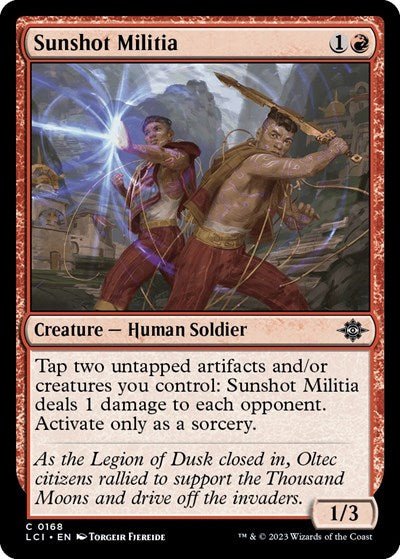 Sunshot Militia (The Lost Caverns of Ixalan) Near Mint Foil - Nick Nack's Full Frontal Attack