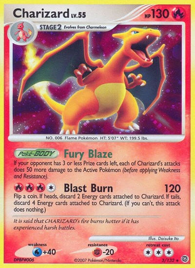 Charizard (Secret Wonders) Damaged / Poor Reverse Holofoil