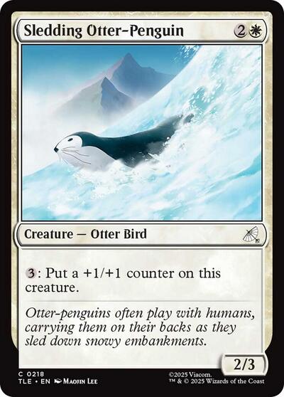 Sledding Otter-Penguin (Avatar: The Last Airbender: Eternal-Legal) Near Mint Foil