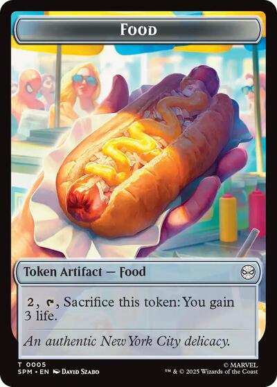Food / Robot Double-Sided Token (Marvel's Spider-Man) Near Mint - Nick Nack's Full Frontal Attack