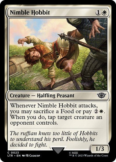 Nimble Hobbit (Universes Beyond: The Lord of the Rings: Tales of Middle-earth) Near Mint - Nick Nack's Full Frontal Attack