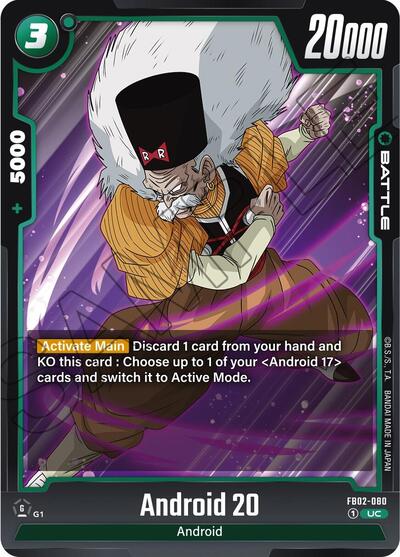 Android 20 (Blazing Aura) Near Mint