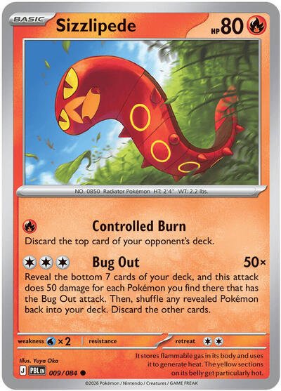 Sizzlipede (ME05: Pitch Black) Near Mint - Nick Nack's Full Frontal Attack