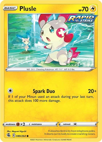 Plusle (SWSH08: Fusion Strike) Near Mint