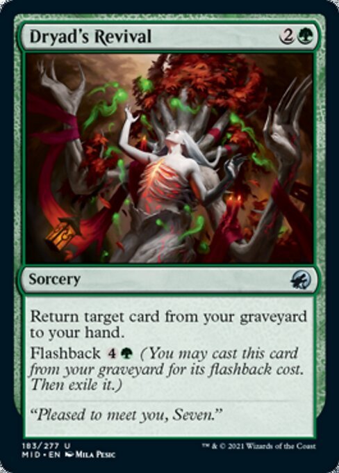 Dryad's Revival (Innistrad: Midnight Hunt) Near Mint - Nick Nack's Full Frontal Attack