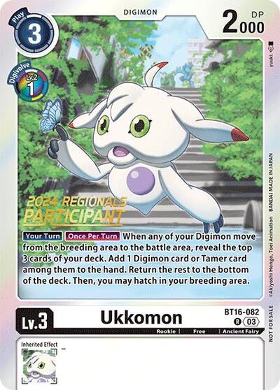 Ukkomon (2024 Regionals Participant) (Beginning Observer) Near Mint Foil