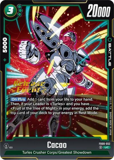 Cacao (Saiyan's Pride Release Event Cards) Near Mint