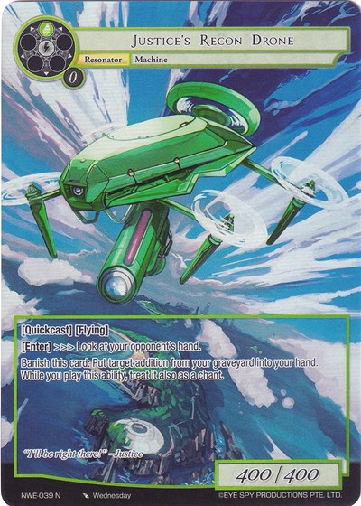 Justice's Recon Drone (Full Art) (A New World Emerges) Near Mint Foil