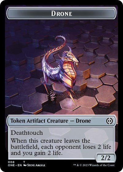 Drone Token (Phyrexia: All Will Be One) Near Mint - Nick Nack's Full Frontal Attack