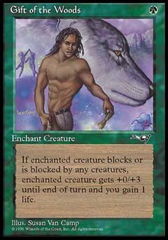 Gift of the Woods (Man and Wolf) (Alliances) Light Play - Nick Nack's Full Frontal Attack