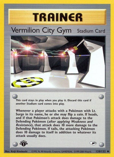 Vermilion City Gym (Gym Heroes) Light Play Unlimited - Nick Nack's Full Frontal Attack