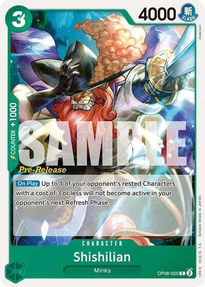 Shishilian (Two Legends Pre - Release Cards) Near Mint - Nick Nack's Full Frontal Attack