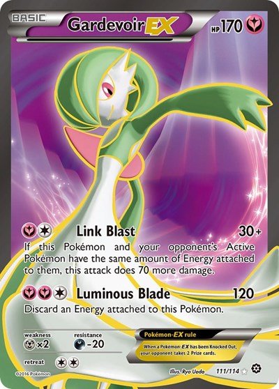 Gardevoir EX (Full Art) (XY - Steam Siege) Near Mint Holofoil - Nick Nack's Full Frontal Attack