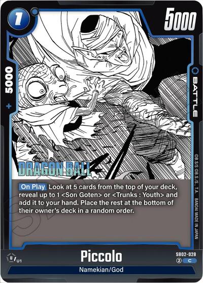 Piccolo SB02 - 028 (Manga Booster 02) Near Mint Holofoil - Nick Nack's Full Frontal Attack
