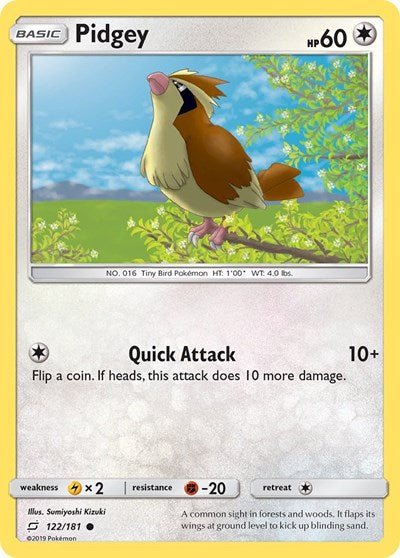 Pidgey (122) (SM - Team Up) Near Mint - Nick Nack's Full Frontal Attack
