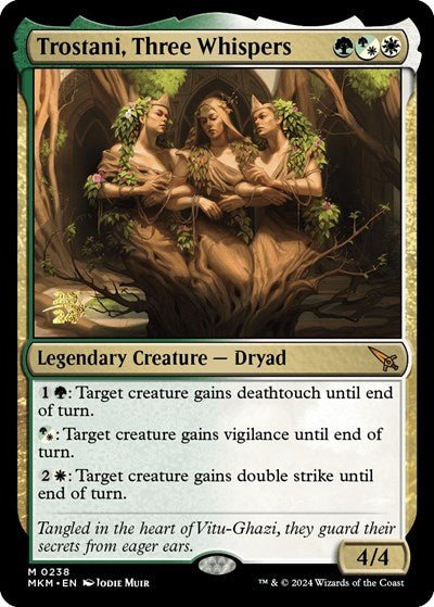 Trostani, Three Whispers (Promos: Prerelease Cards) Near Mint Foil - Nick Nack's Full Frontal Attack