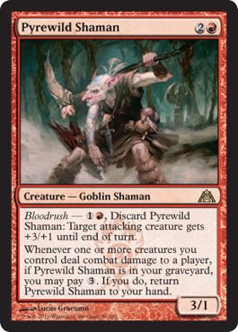 Pyrewild Shaman (Dragon's Maze) Near Mint - Nick Nack's Full Frontal Attack