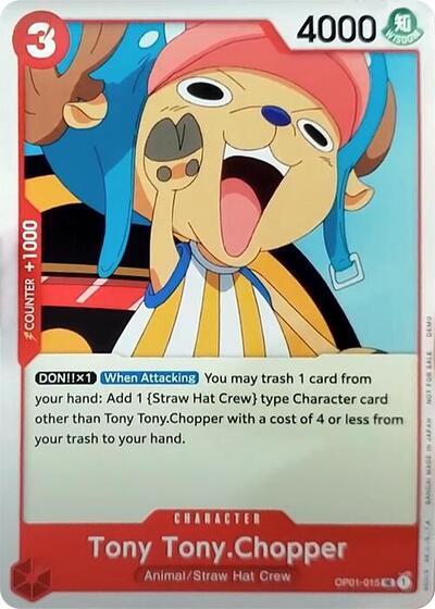 Tony Tony.Chopper (015) (One Piece Demo Deck Cards) Near Mint
