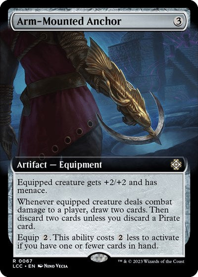 Arm - Mounted Anchor (Extended Art) (Commander: The Lost Caverns of Ixalan) Near Mint - Nick Nack's Full Frontal Attack